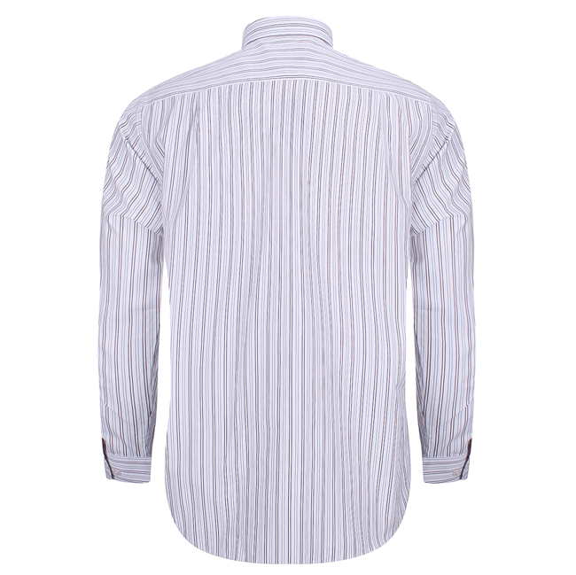 Áo sơ mi nam dài tay sọc kẻ màu 108 - 15-0219