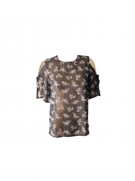 Áo kiểu Hở vai cột Nơ Áo kiểu Hở vai cột Nơ