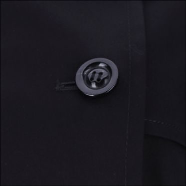 Áo khoác nữ dài thời trang màu đen - 15-0222