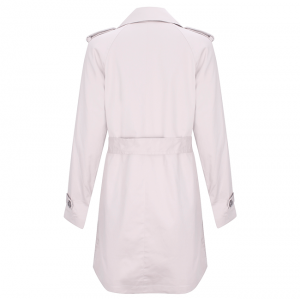 Áo khoác nữ dài thời trang màu kem - 15-0222