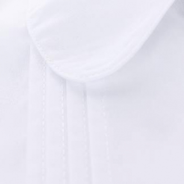 Áo sơ mi nữ học sinh ply nhuyễn diễu dọc nẹp màu trắng 6-8