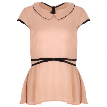 Áo kiểu nữ phối dây kéo - 16-0009-125