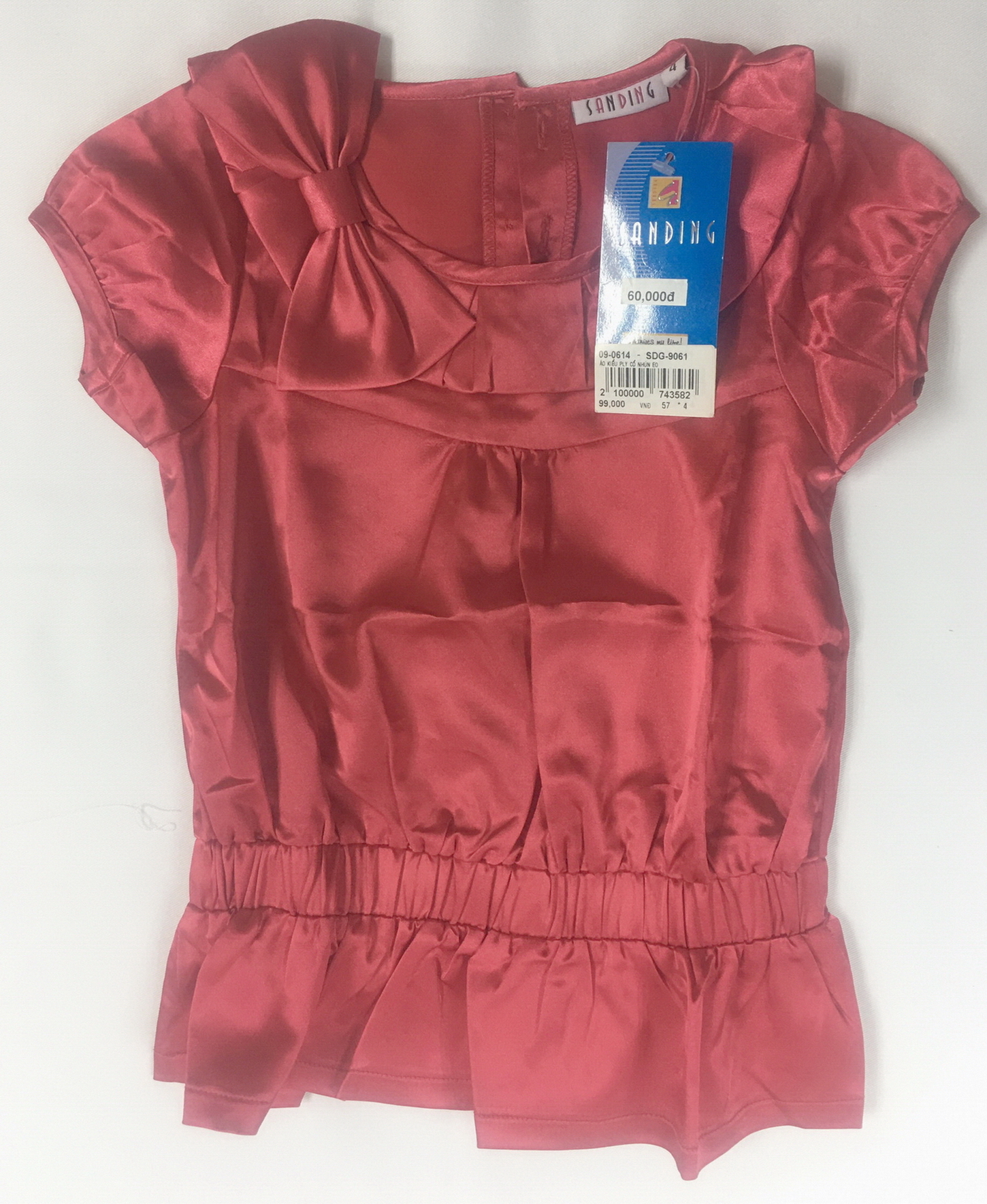 ÁO KIỂU PLY CỔ NHÚN EO