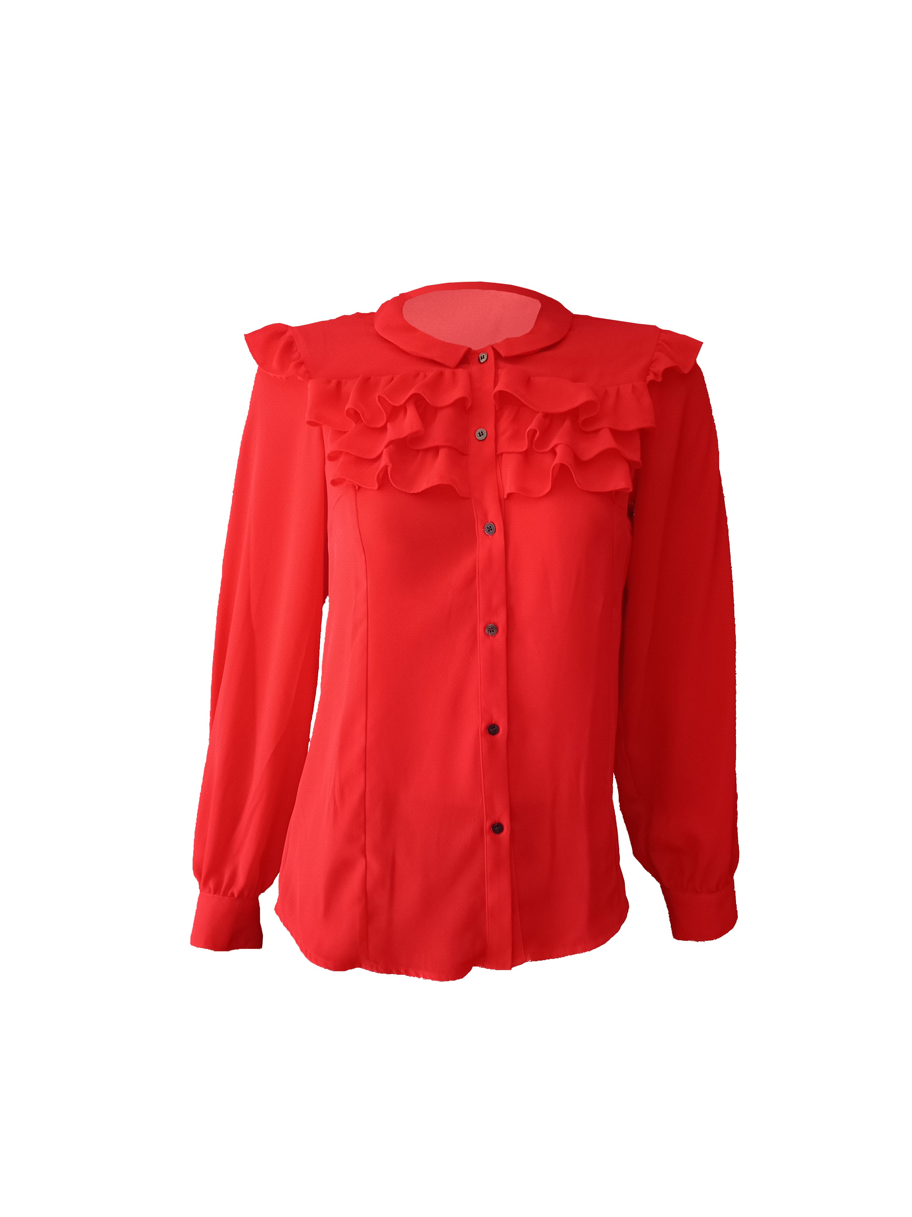 Áo kiểu bèo trước và tay