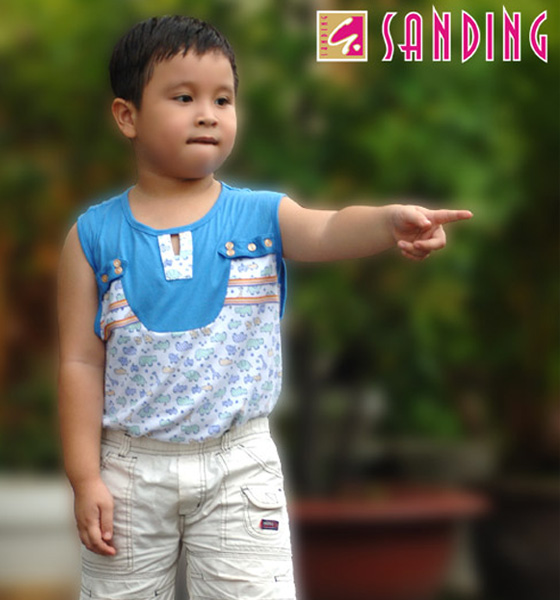 Áo thun phối ca dây dệt