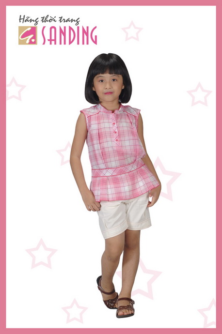 Bộ quần áo sọc caro lớn