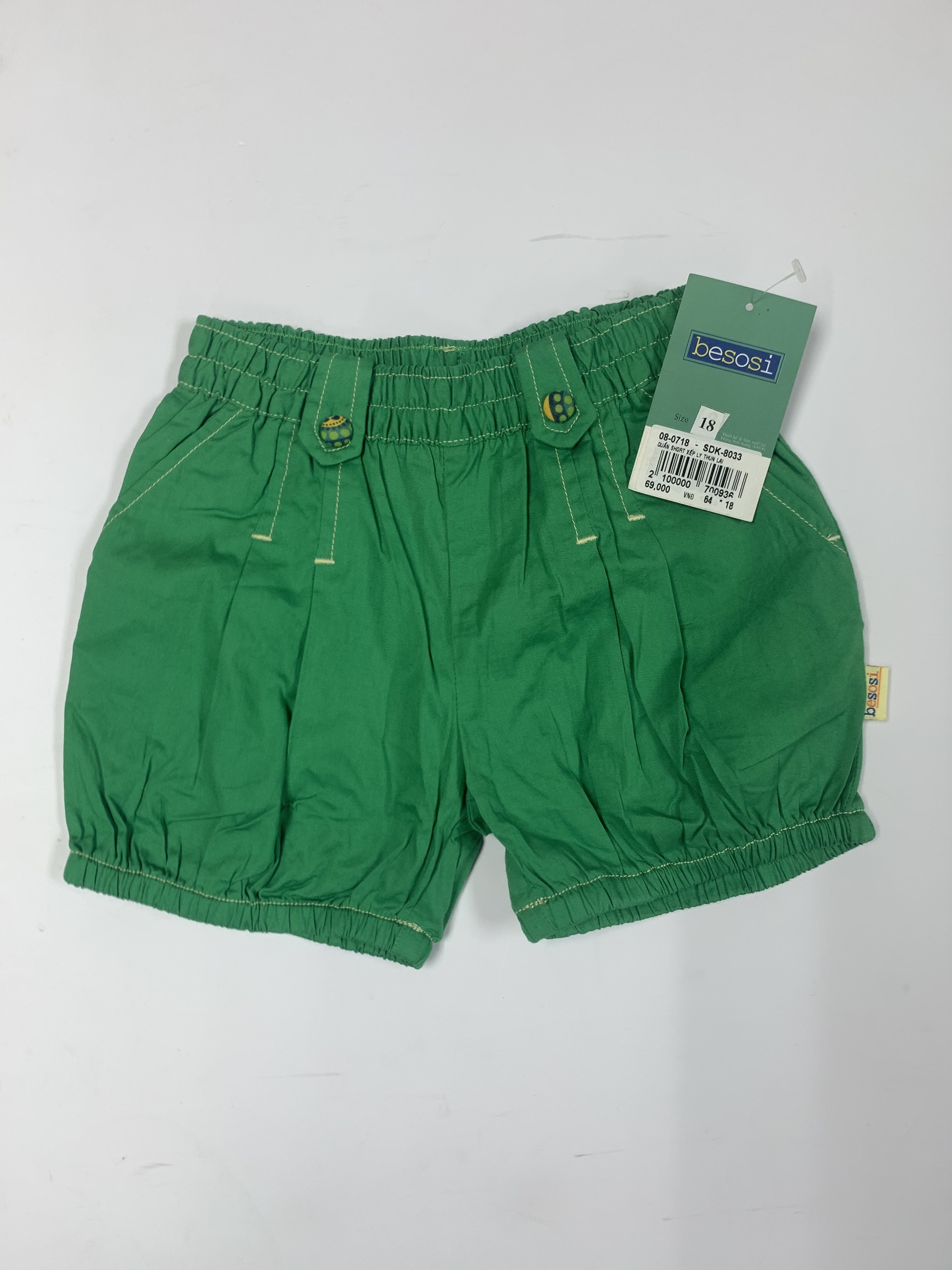 QUẦN SHORT XẾP LY THUN LAI